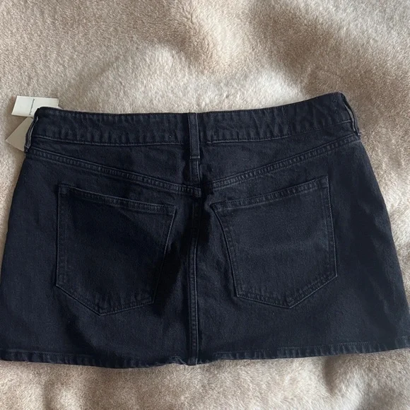 Abercrombie & Fitch Dark Denim Mini Skirt - Picture 7 of 9